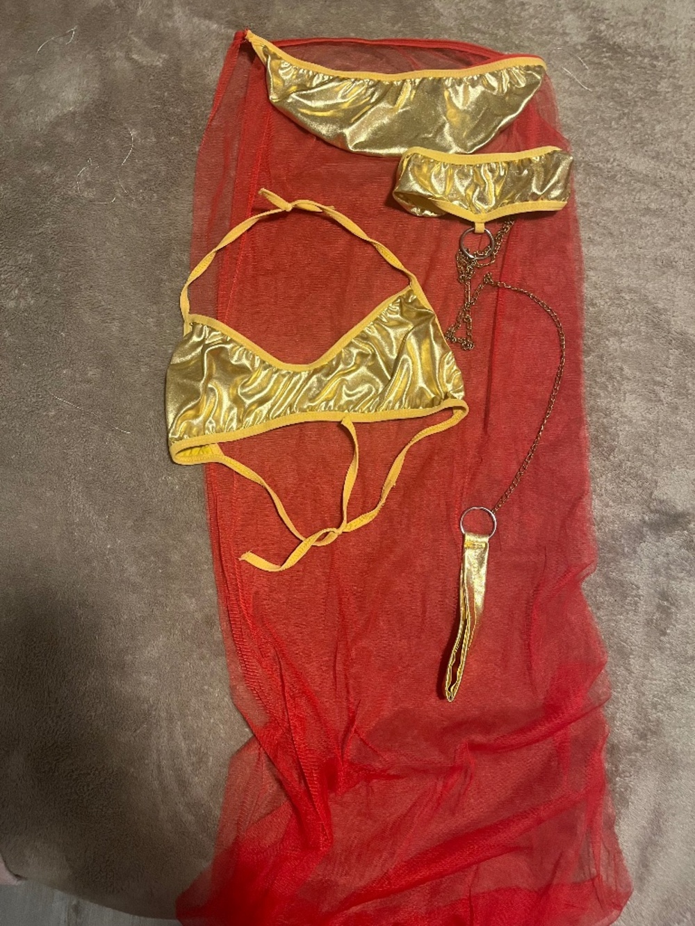 Read description Genie Costume with collar/leash